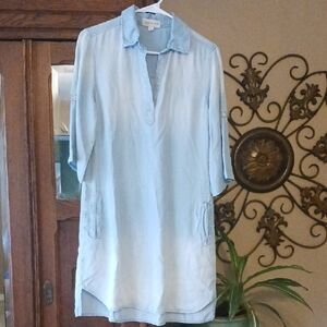 Cloth & Stone Denim Tunic Dress